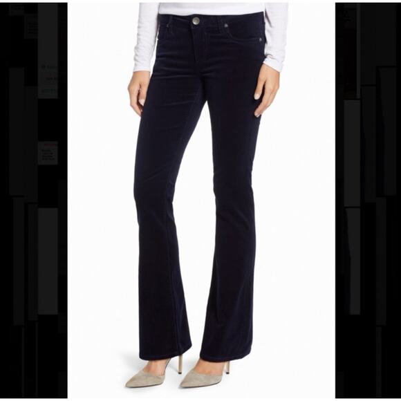 Kut From The Kloth Karen Baby Bootcut Pants Jeans 4 Charcoal Corduroy 29x32 NEW - Picture 9 of 9